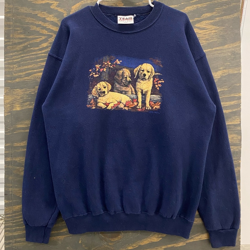 Vintage 90s Team Edition Puppy Dog Graphic Sweatshirt